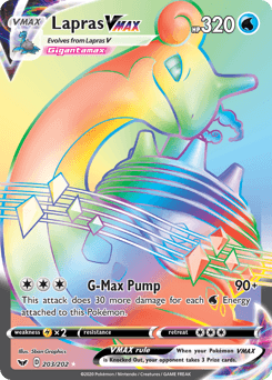 Lapras VMAX 203 — Sword & Shield