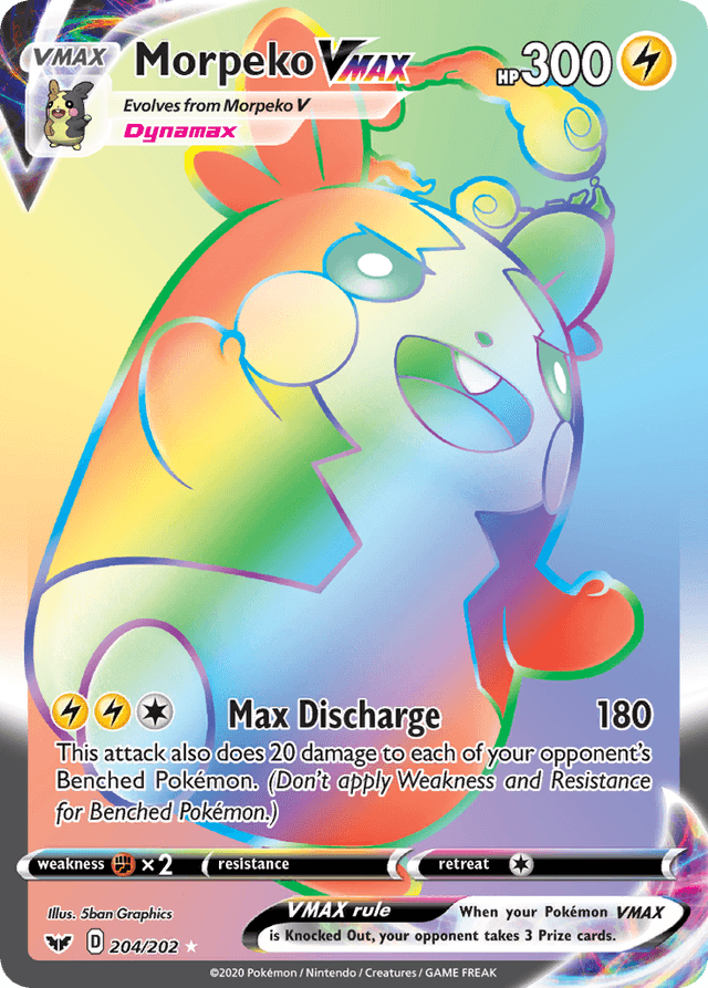 Carta Morpeko VMAX 204/202 do set Sword & Shield — Pokémon TCG | Bynx