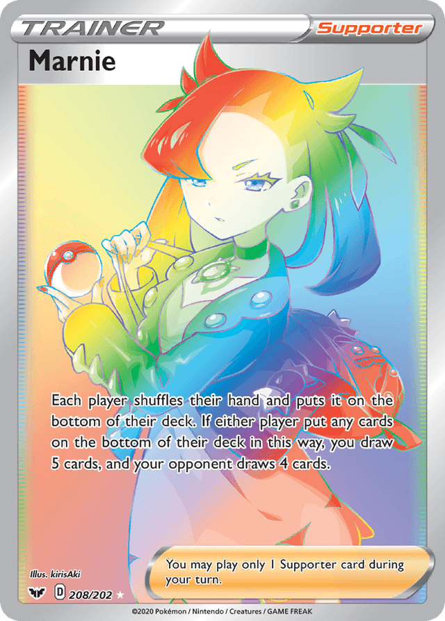 Carta Marnie 208/202 do set Sword & Shield — Pokémon TCG | Bynx