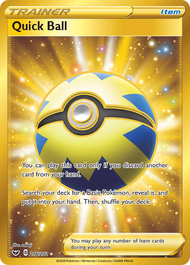 Carta Quick Ball 216/202 do set Sword & Shield — Pokémon TCG | Bynx