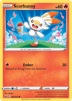 Scorbunny 30 — Sword & Shield