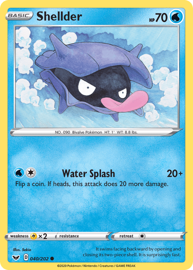 Carta Shellder 40/202 do set Sword & Shield — Pokémon TCG | Bynx