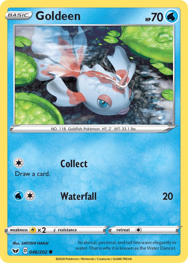 Carta Goldeen 46/202 do set Sword & Shield — Pokémon TCG | Bynx