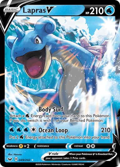Carta Lapras V 49/202 do set Sword & Shield — Pokémon TCG | Bynx