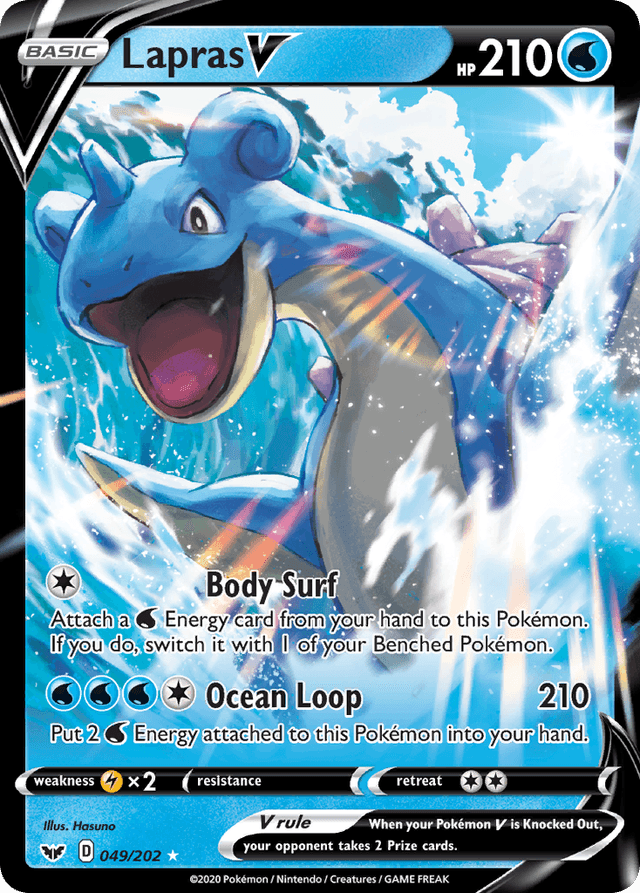 Carta Lapras V 49/202 do set Sword & Shield — Pokémon TCG | Bynx