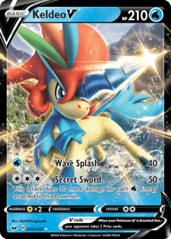 Keldeo V 53 — Sword & Shield