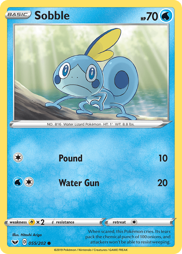 Carta Sobble 55/202 do set Sword & Shield — Pokémon TCG | Bynx