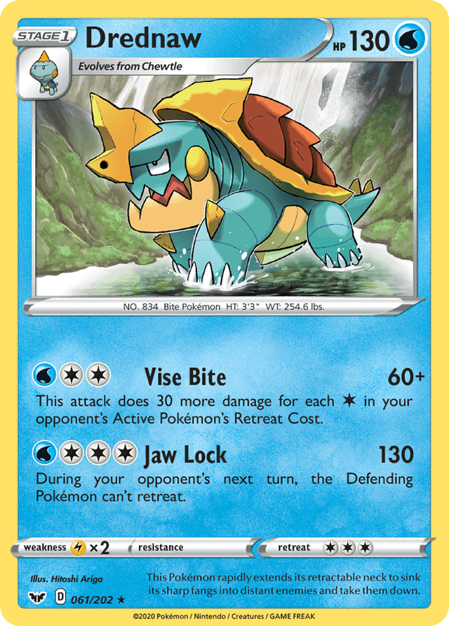Carta Drednaw 61/202 do set Sword & Shield — Pokémon TCG | Bynx