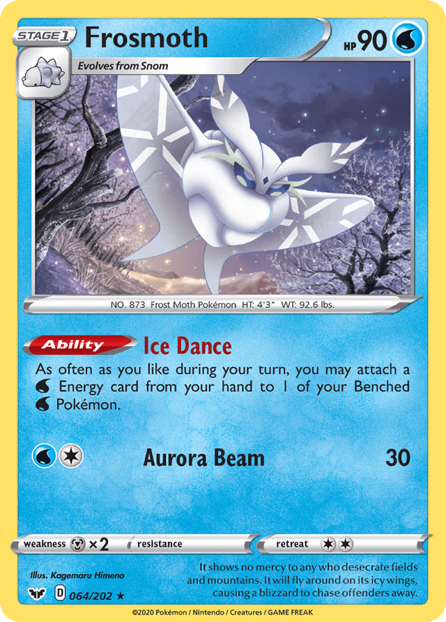 Carta Frosmoth 64/202 do set Sword & Shield — Pokémon TCG | Bynx