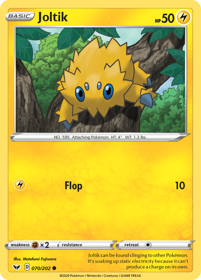 Carta Joltik 70/202 do set Sword & Shield — Pokémon TCG | Bynx