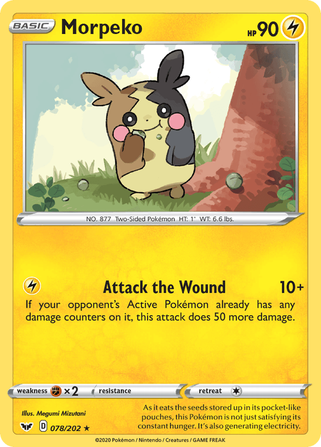 Carta Morpeko 78/202 do set Sword & Shield — Pokémon TCG | Bynx