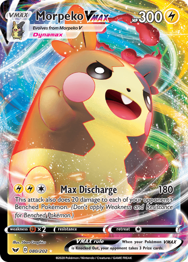 Carta Morpeko VMAX 80/202 do set Sword & Shield — Pokémon TCG | Bynx