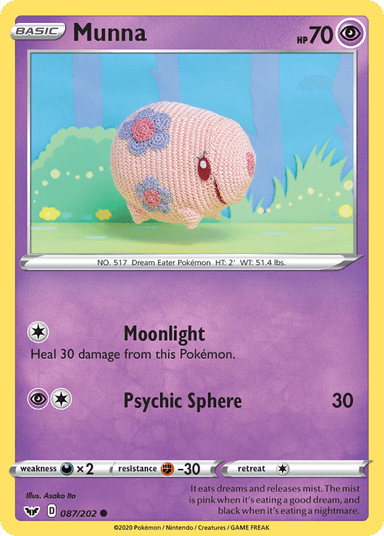 Carta Munna 87/202 do set Sword & Shield — Pokémon TCG | Bynx