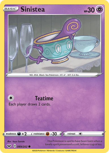 Carta Sinistea 89/202 do set Sword & Shield — Pokémon TCG | Bynx