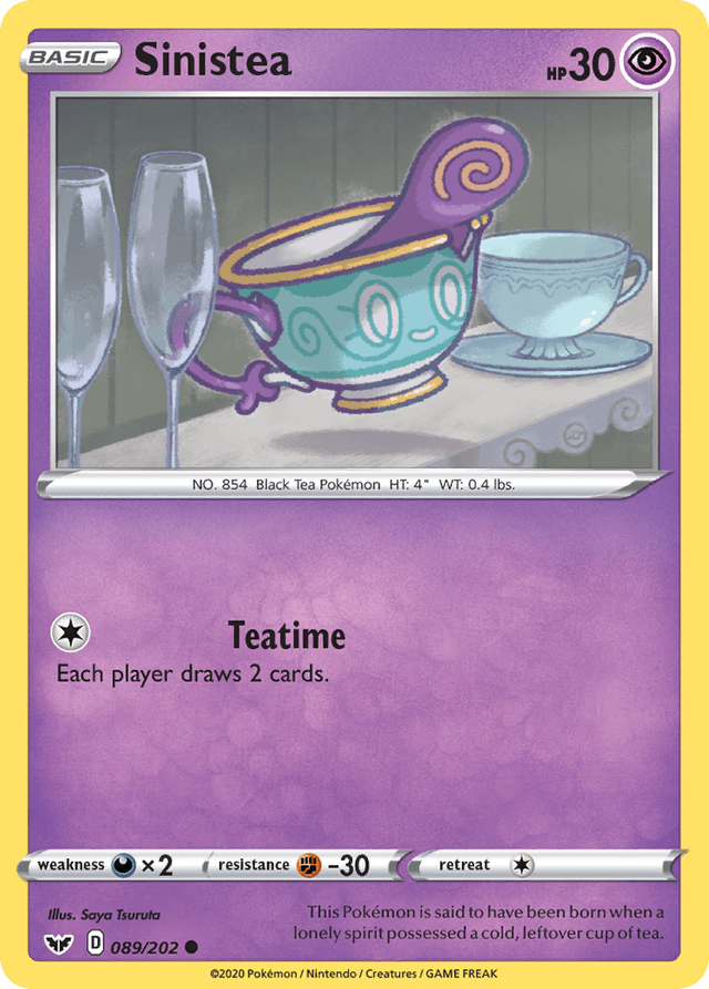 Carta Sinistea 89/202 do set Sword & Shield — Pokémon TCG | Bynx