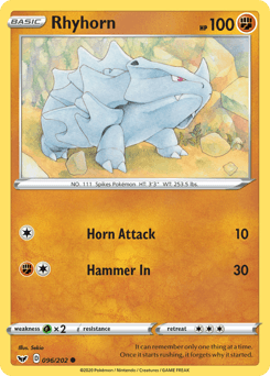 Rhyhorn 96 — Sword & Shield