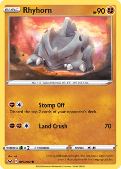 Rhyhorn 97 — Sword & Shield