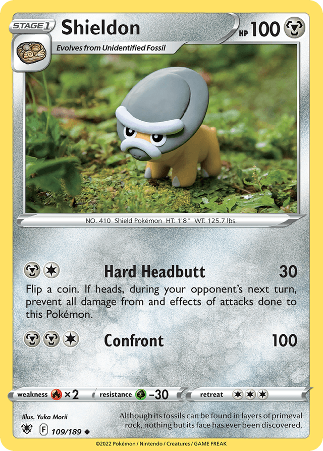 Carta Shieldon 109/189 do set Astral Radiance — Pokémon TCG | Bynx