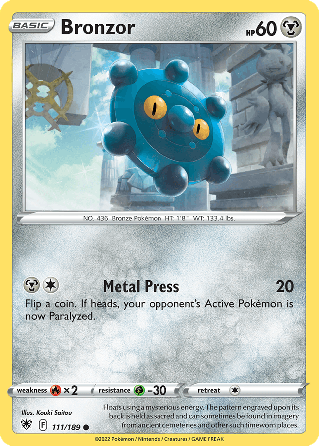 Carta Bronzor 111/189 do set Astral Radiance — Pokémon TCG | Bynx