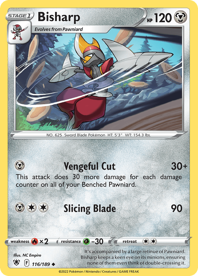 Carta Bisharp 116/189 do set Astral Radiance — Pokémon TCG | Bynx