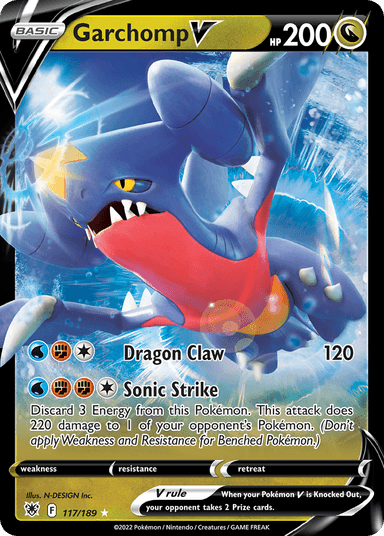 Carta Garchomp V 117/189 do set Astral Radiance — Pokémon TCG | Bynx