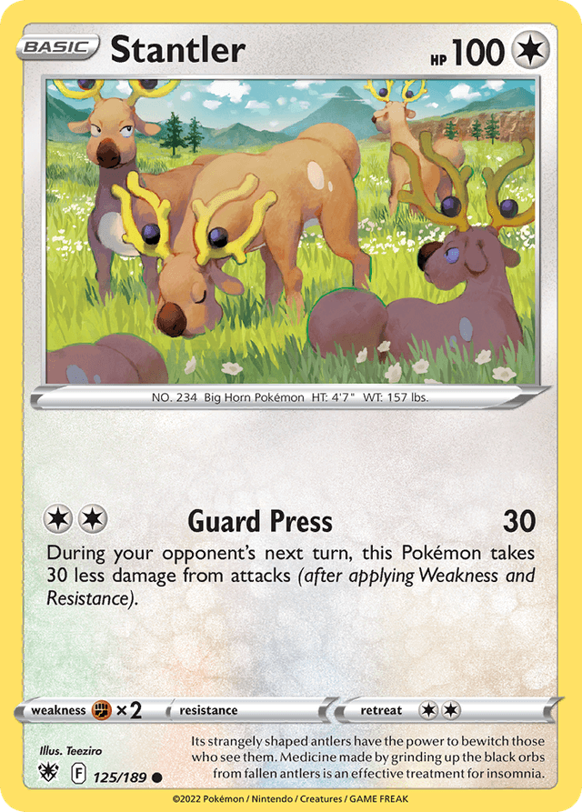 Carta Stantler 125/189 do set Astral Radiance — Pokémon TCG | Bynx