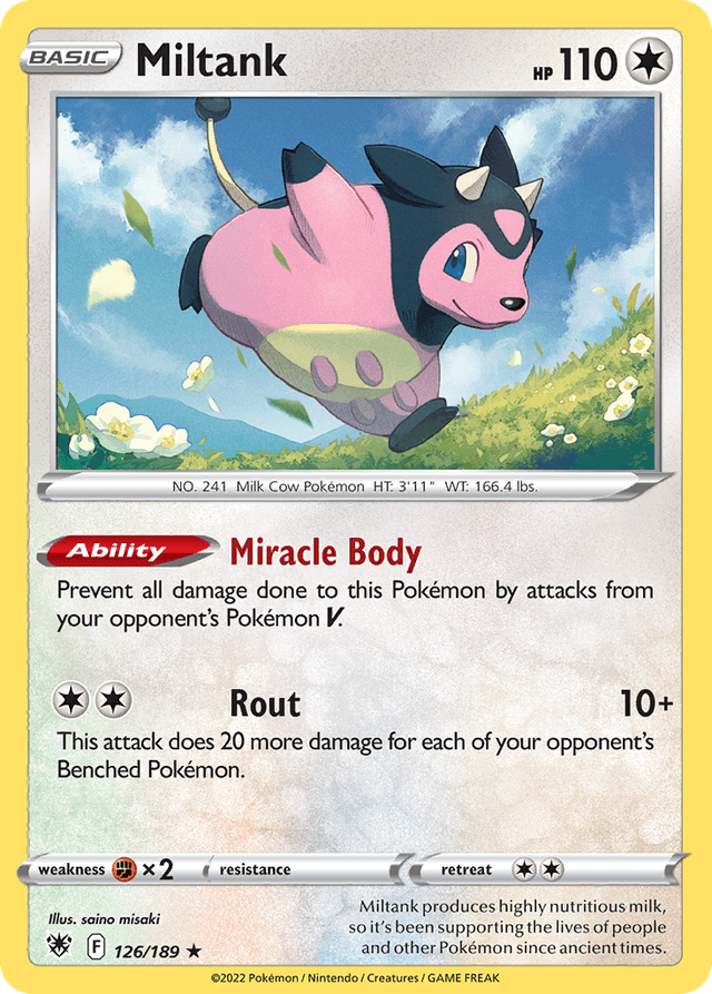 Carta Miltank 126/189 do set Astral Radiance — Pokémon TCG | Bynx