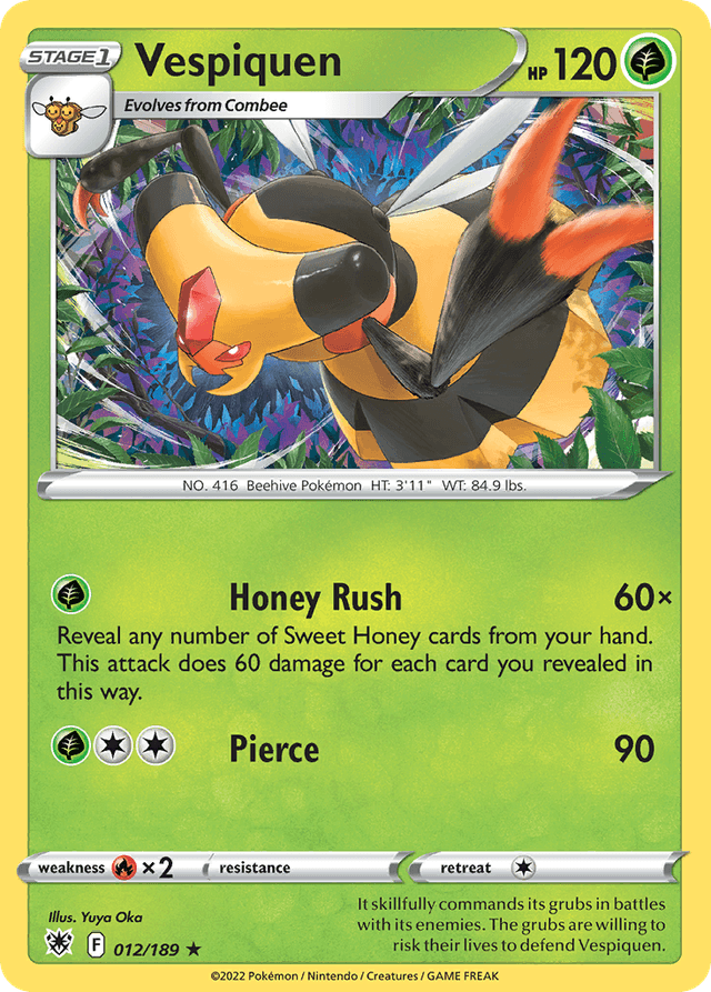 Carta Vespiquen 12/189 do set Astral Radiance — Pokémon TCG | Bynx