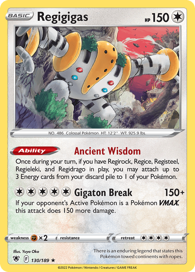 Carta Regigigas 130/189 do set Astral Radiance — Pokémon TCG | Bynx