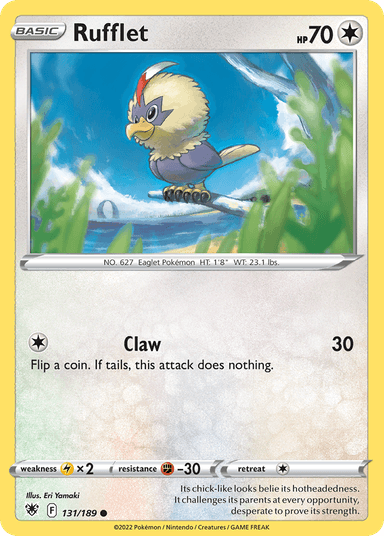 Carta Rufflet 131/189 do set Astral Radiance — Pokémon TCG | Bynx