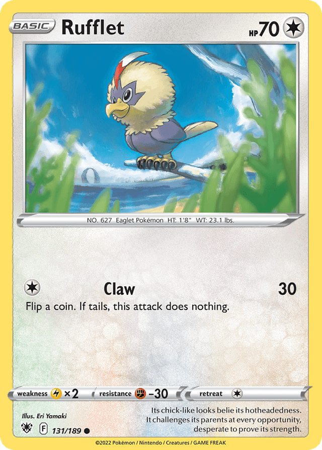 Carta Rufflet 131/189 do set Astral Radiance — Pokémon TCG | Bynx