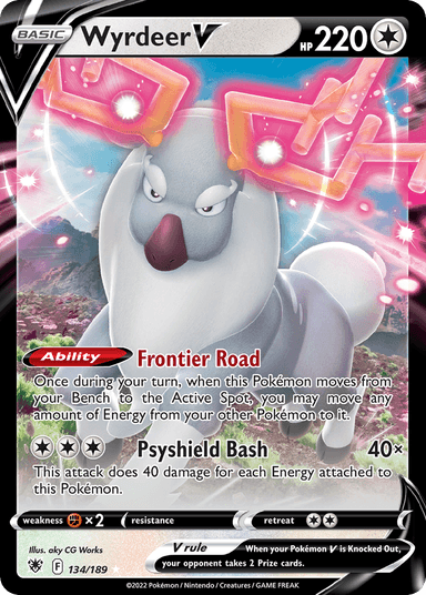 Carta Wyrdeer V 134/189 do set Astral Radiance — Pokémon TCG | Bynx