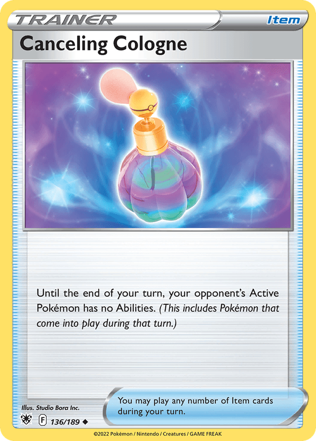 Carta Canceling Cologne 136/189 do set Astral Radiance — Pokémon TCG | Bynx