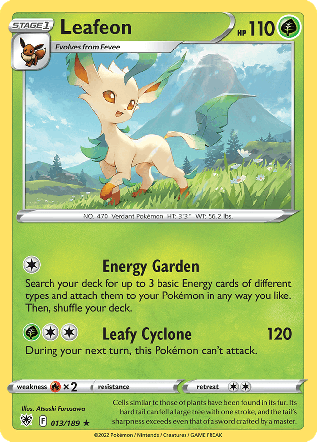 Carta Leafeon 13/189 do set Astral Radiance — Pokémon TCG | Bynx
