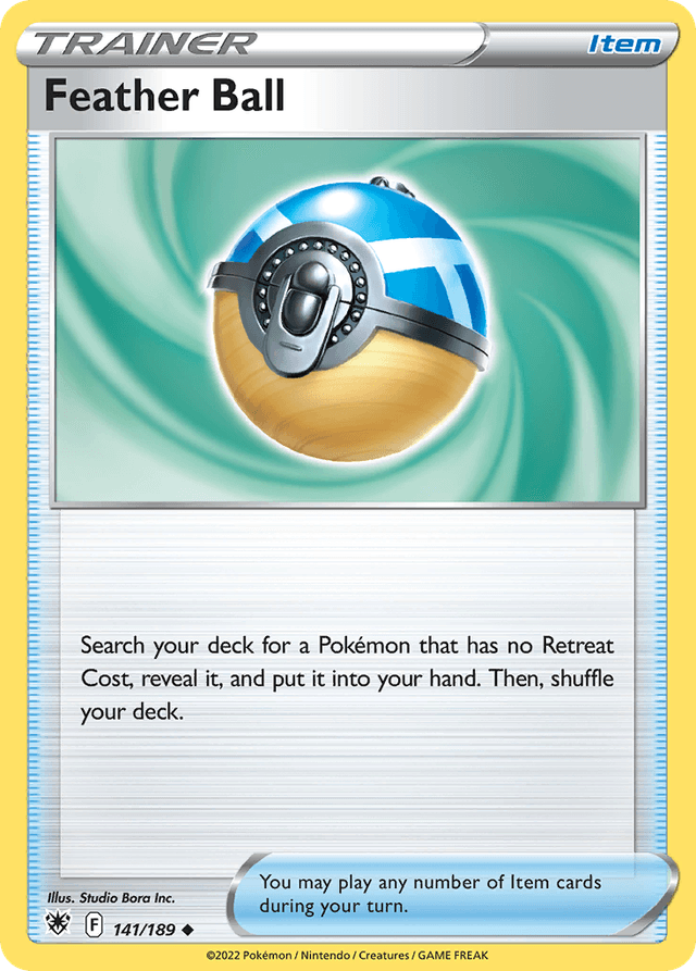 Carta Feather Ball 141/189 do set Astral Radiance — Pokémon TCG | Bynx