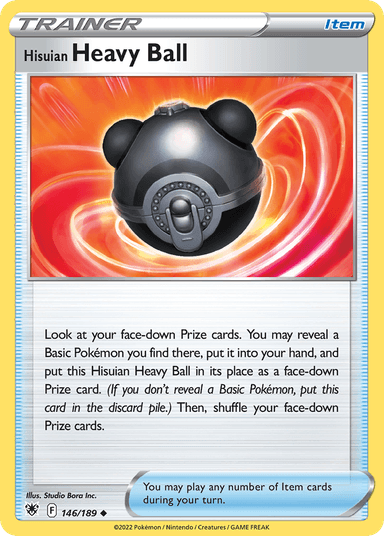 Carta Hisuian Heavy Ball 146/189 do set Astral Radiance — Pokémon TCG | Bynx
