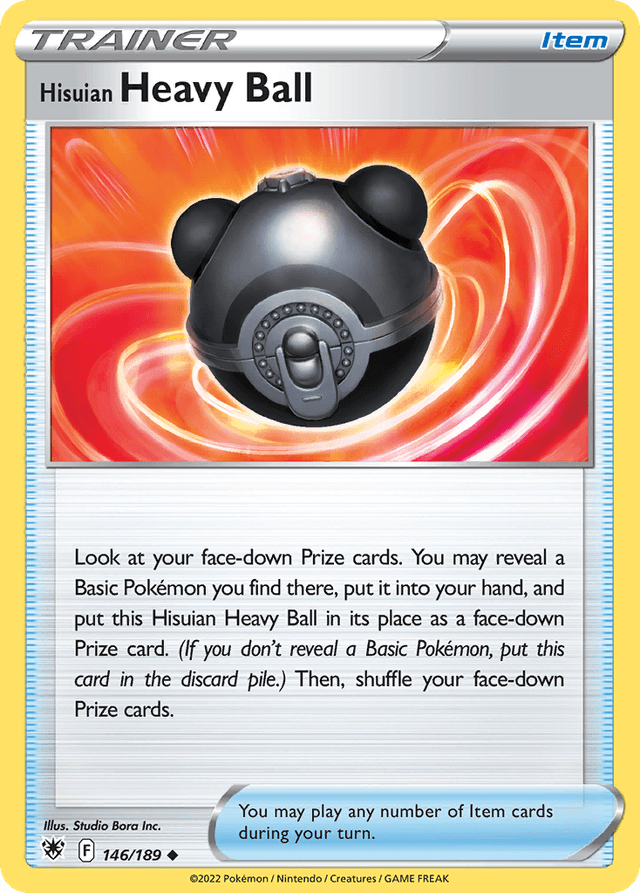 Carta Hisuian Heavy Ball 146/189 do set Astral Radiance — Pokémon TCG | Bynx