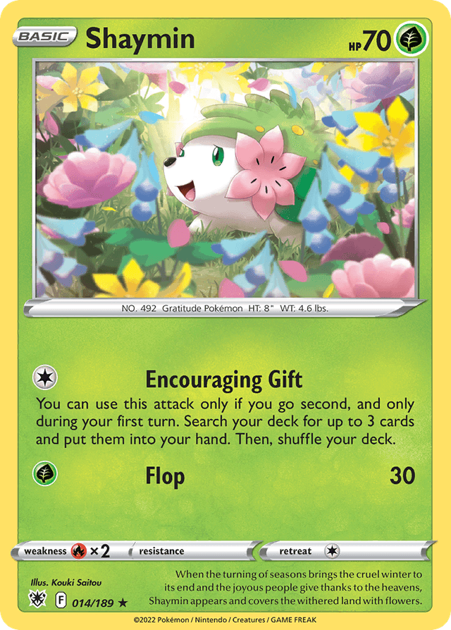 Carta Shaymin 14/189 do set Astral Radiance — Pokémon TCG | Bynx