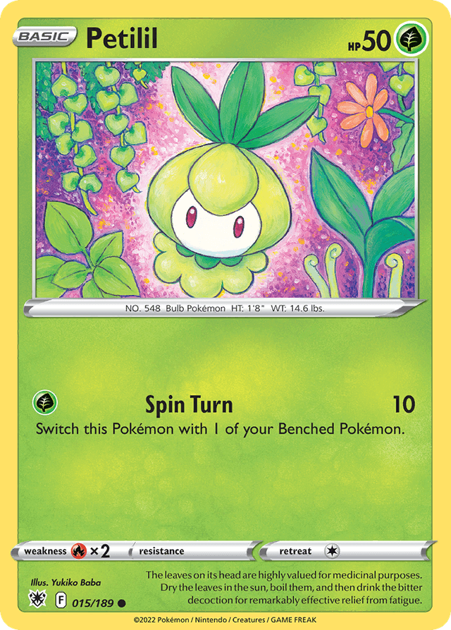 Carta Petilil 15/189 do set Astral Radiance — Pokémon TCG | Bynx