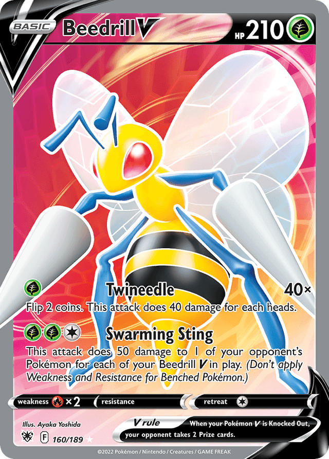 Carta Beedrill V 160/189 do set Astral Radiance — Pokémon TCG | Bynx