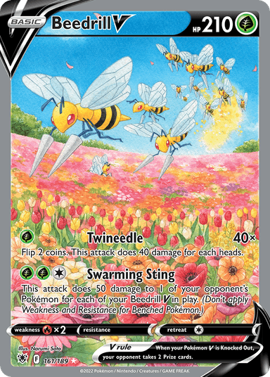 Carta Beedrill V 161/189 do set Astral Radiance — Pokémon TCG | Bynx