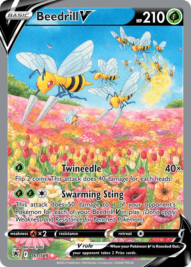 Carta Beedrill V 161/189 do set Astral Radiance — Pokémon TCG | Bynx