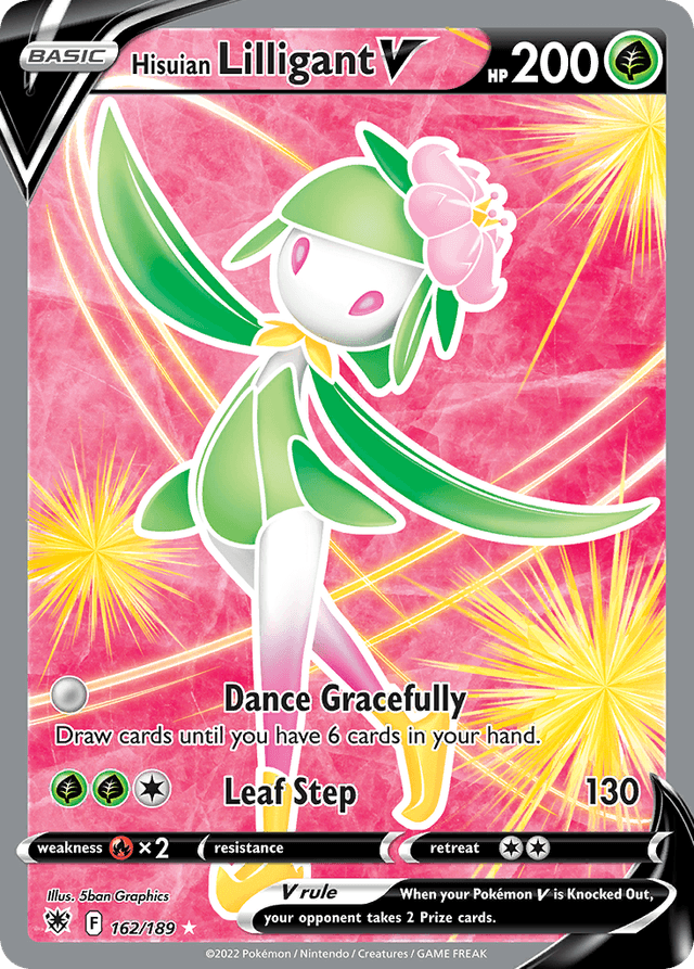 Carta Hisuian Lilligant V 162/189 do set Astral Radiance — Pokémon TCG | Bynx