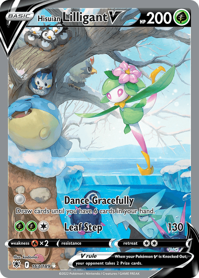 Carta Hisuian Lilligant V 163/189 do set Astral Radiance — Pokémon TCG | Bynx