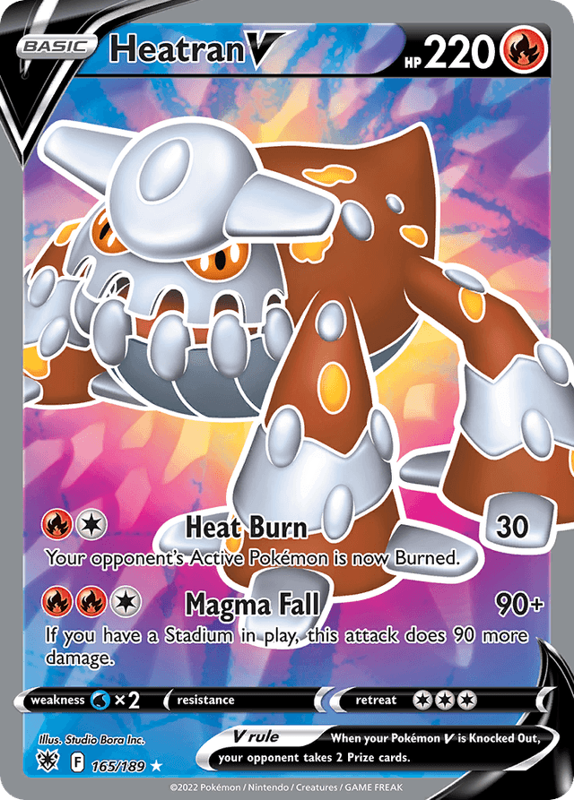 Carta Heatran V 165/189 do set Astral Radiance — Pokémon TCG | Bynx