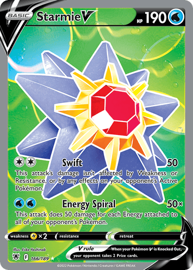 Carta Starmie V 166/189 do set Astral Radiance — Pokémon TCG | Bynx