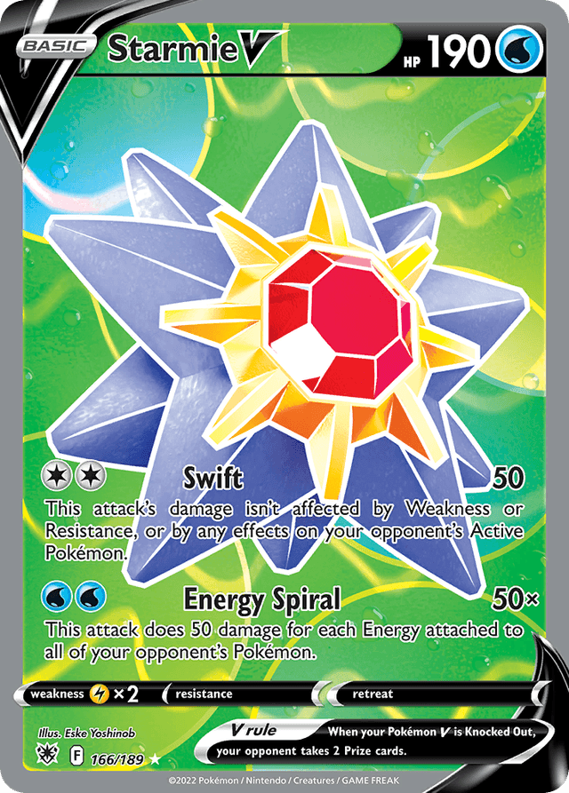 Carta Starmie V 166/189 do set Astral Radiance — Pokémon TCG | Bynx
