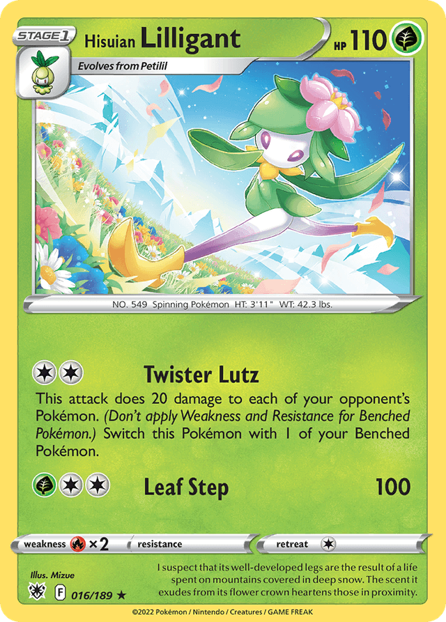 Carta Hisuian Lilligant 16/189 do set Astral Radiance — Pokémon TCG | Bynx