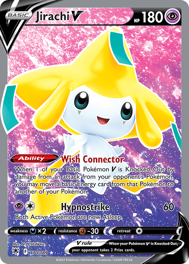 Carta Jirachi V 170/189 do set Astral Radiance — Pokémon TCG | Bynx