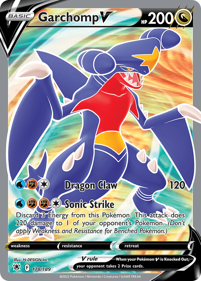 Carta Garchomp V 178/189 do set Astral Radiance — Pokémon TCG | Bynx